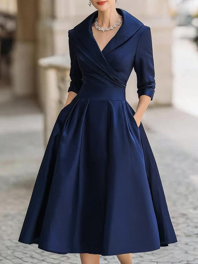 Lina - Midi-Robe en satin