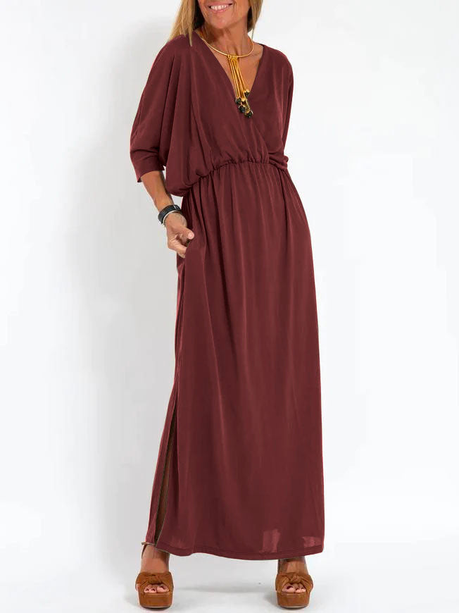 Amélie - Robe Décontractée Encolure V