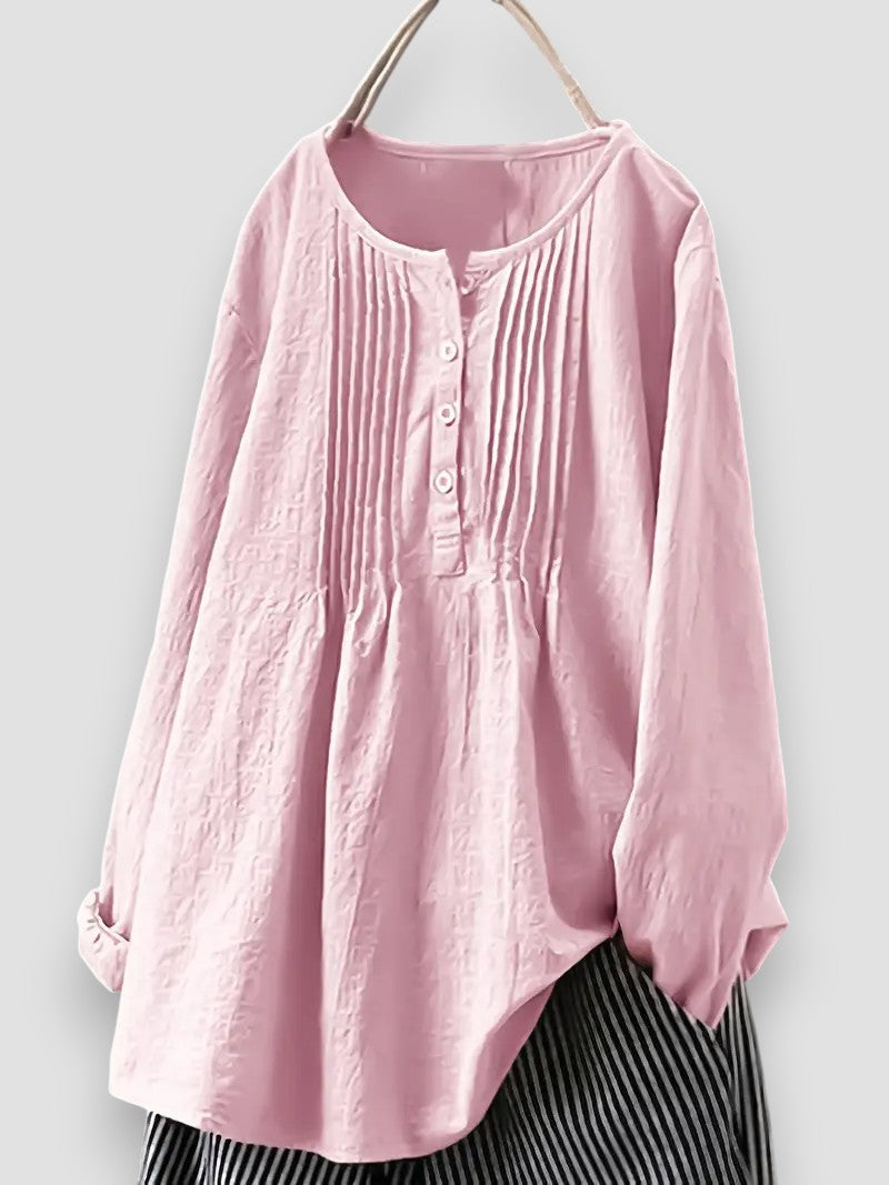 Daria - Élégante Blouse Plissée