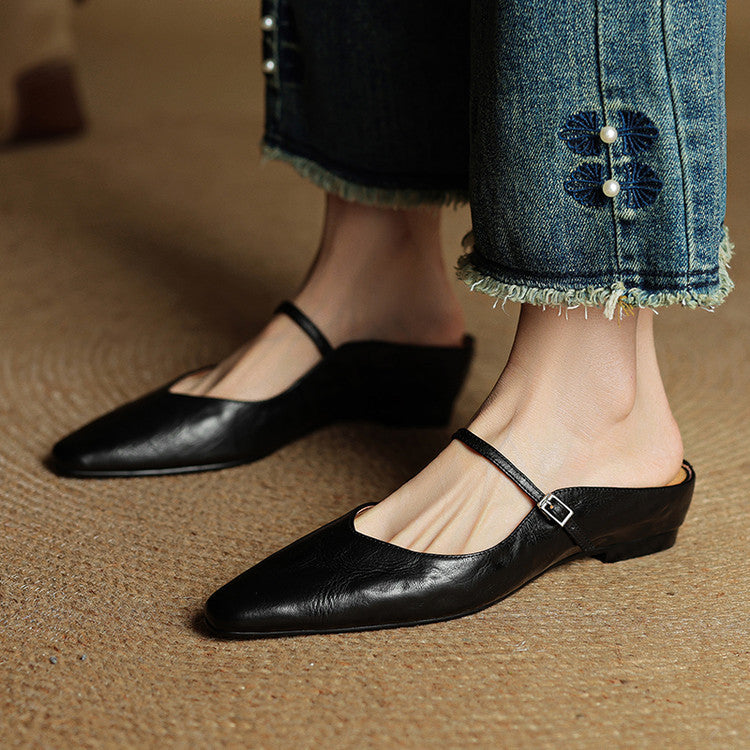 Orella - Mules en cuir véritable