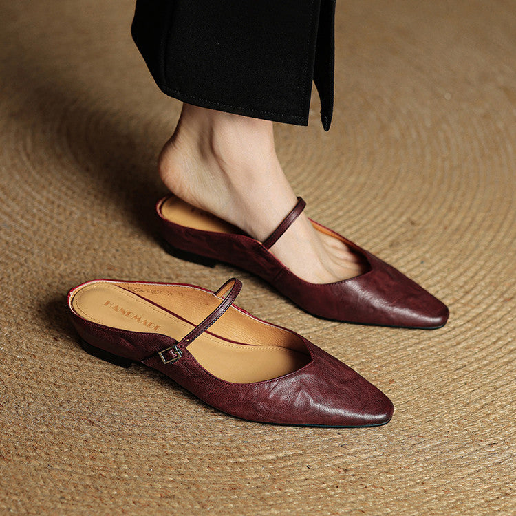 Orella - Mules en cuir véritable