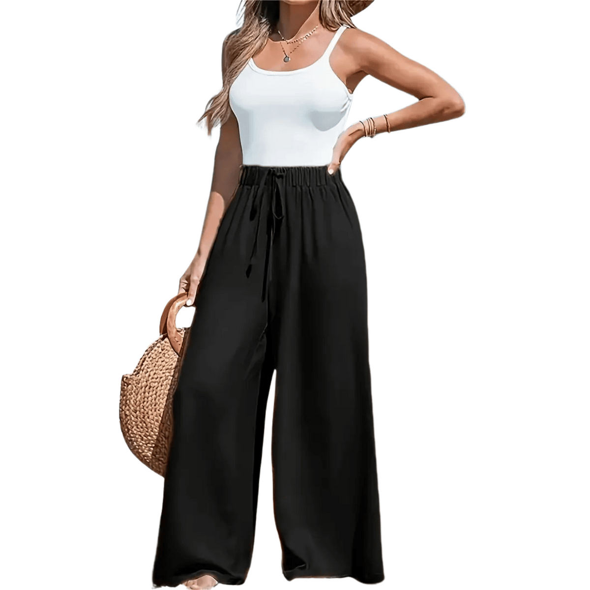 Liv - Pantalons Taille Haute Élégants