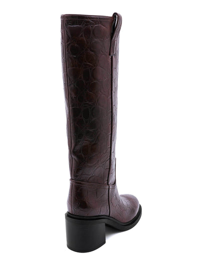 Elodie | Bottes Hautes Suuz Cro Marron