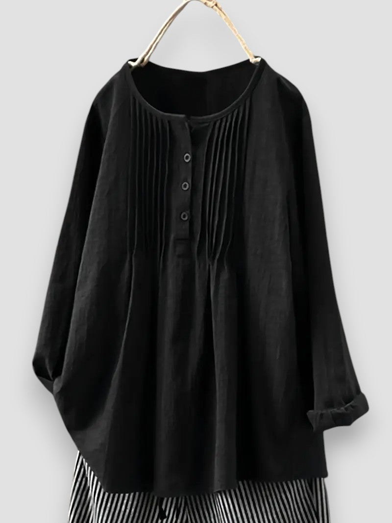 Daria - Élégante Blouse Plissée