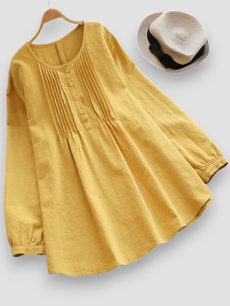Daria - Élégante Blouse Plissée