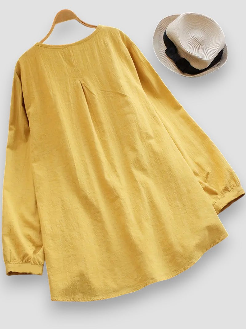 Daria - Élégante Blouse Plissée