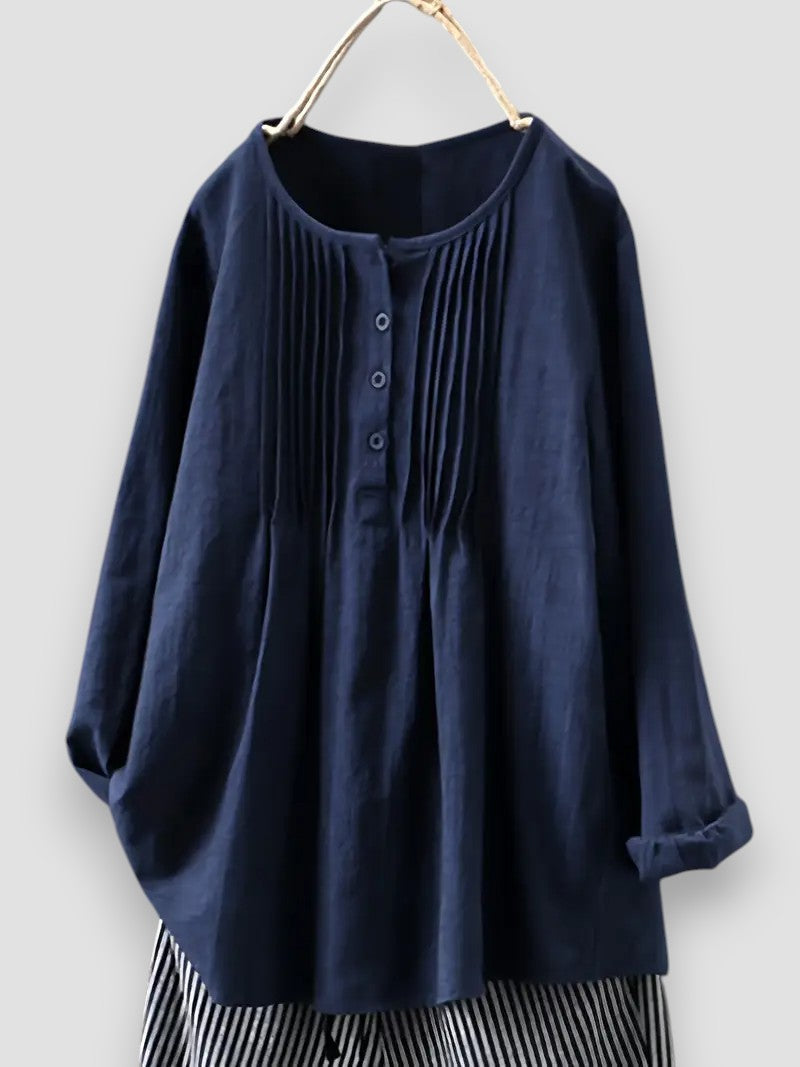 Daria - Élégante Blouse Plissée