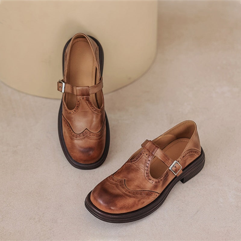 VELDA | Elegante Mary Janes en cuir